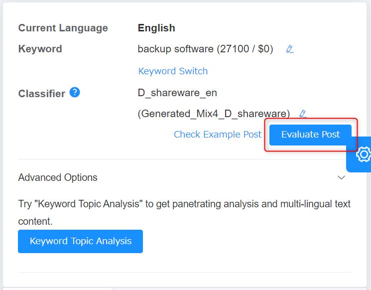 Evaluate Post