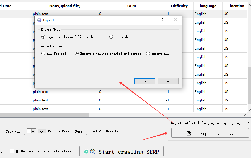 Export SERP Data to CSV